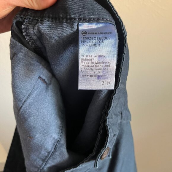 Adriano Goldschmied AG - The Marshall - Linen/Cotton slim trousers - 31 R - Picture 3 of 3